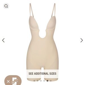 Skims deep plunge shapewear bodysuit
